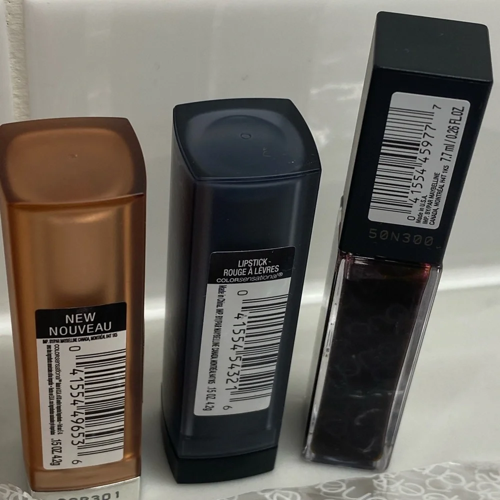 MAYBELLINE LIP PRODUCTS SET OF 3 NEW